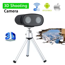Boblov Portable 3D VR Action Sports Camera Wifi HD 1080 Dual Lens Video Cam Wireless With Tripod For IOS Android Phone