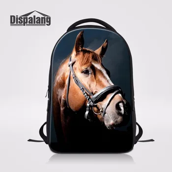 

Dispalang Fashion Women Computer Backpack Crazy Horse Prints Travel Double Shoulder Computer Notebook Bag Campus Laptop Bagpack