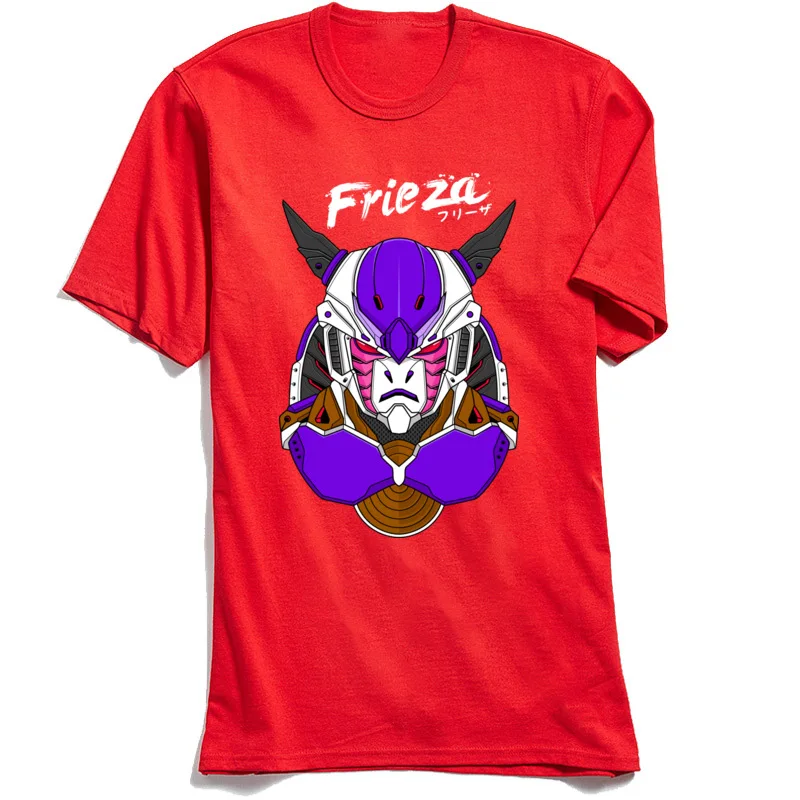 Crewneck Robo Frieza Cotton Men T Shirts Casual Short Sleeve Tops & Tees Coupons Casual Tshirts Top Quality Robo Frieza red