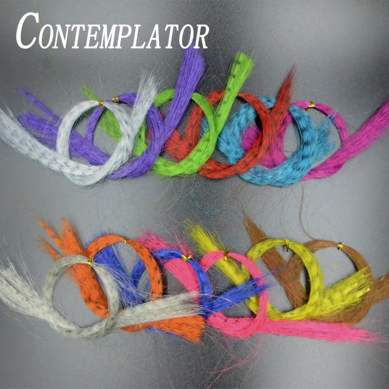 

CONTEMPLATOR 10optional colors fly fishing black streak minnow fibers 2bags/pack Streamer fly tying hair for lure extend body