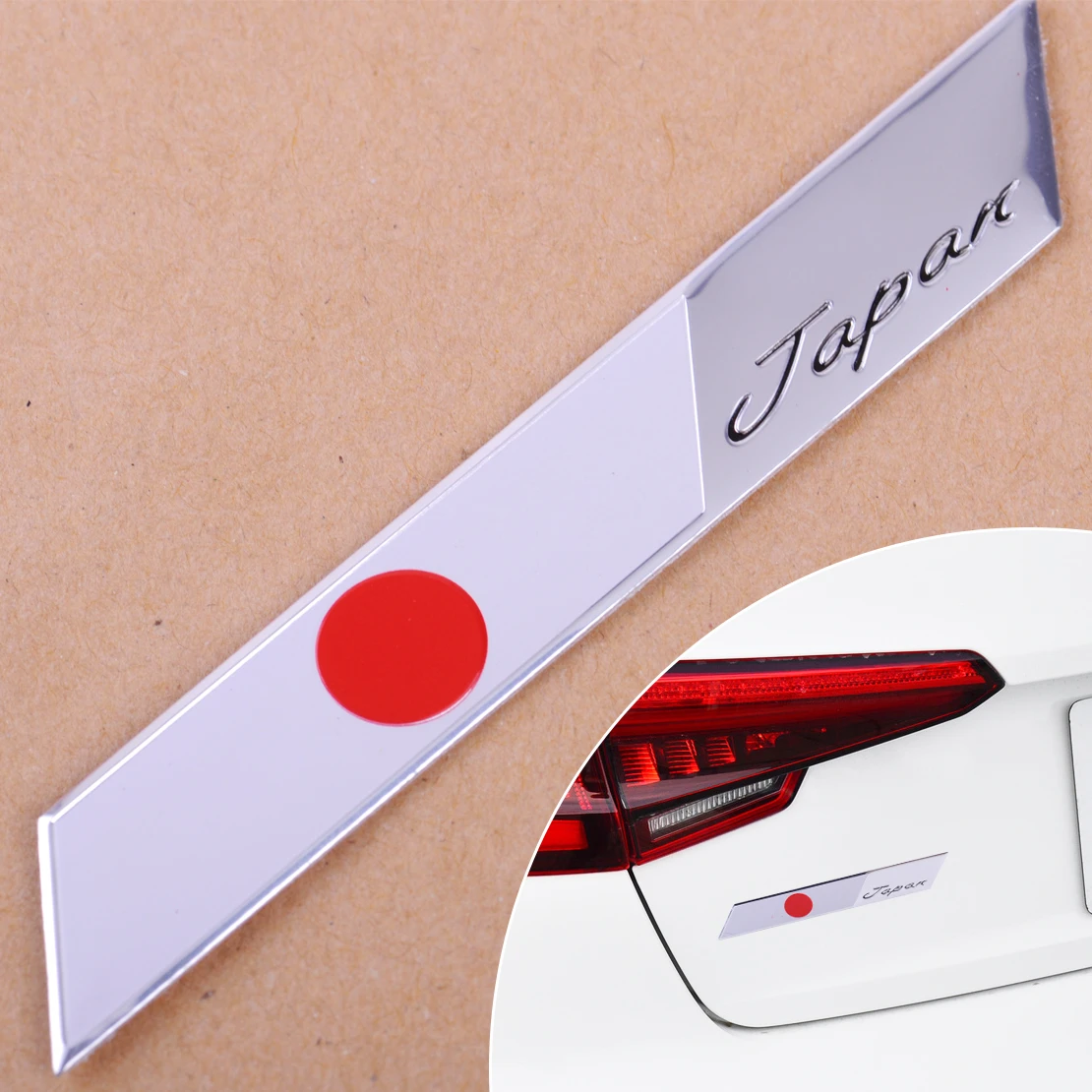 Japanische Flagge Emblem Badge Auto Aufkleber Metall 3D JAP Japan Flag Sticker