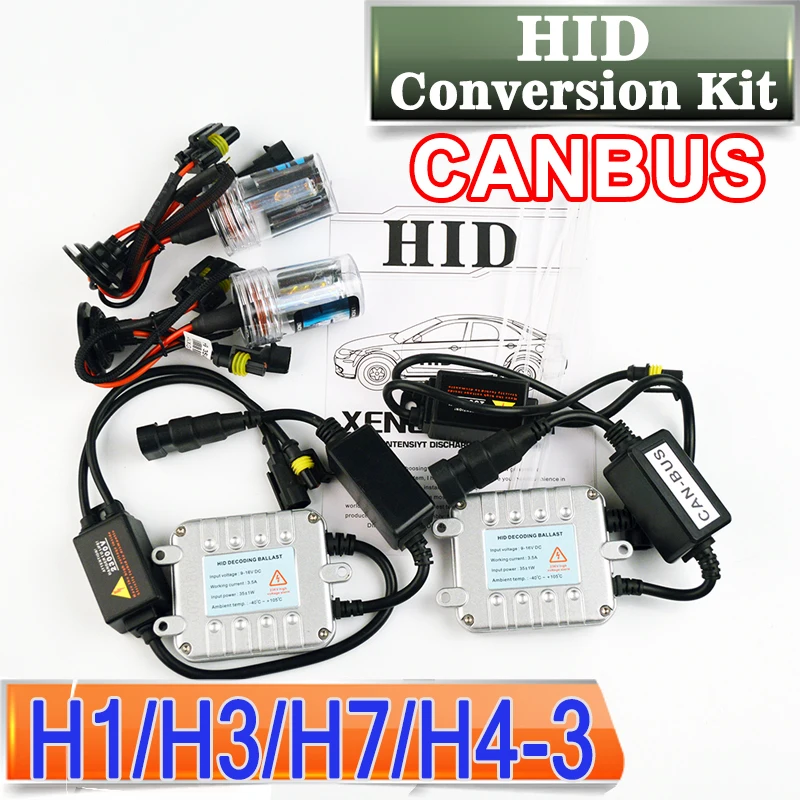 

Flytop CANBUS H1 H3 H7 H4-3 HID Conversion Kit XENON Car Bulb AC Slim Ballast Headlight 4300K 6000K 8000K 10000K 15000K 30000K