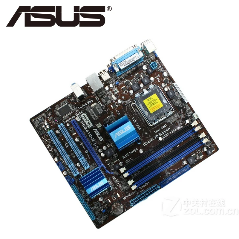 Asus P5G41C M LX настольная материнская плата G41 Socket LGA 775 Q8200 Q8300 DDR2/3 8G u ATX UEFI BIOS