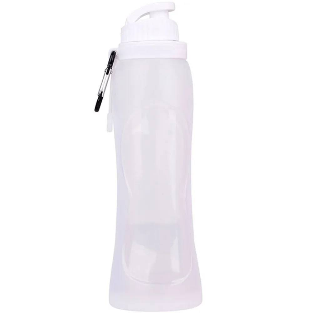 

500ML Creative Outdoor Foldable Silicone Water Bottle Camping Travel Bicycle Sports Collapsible Water Bottle Drinkware