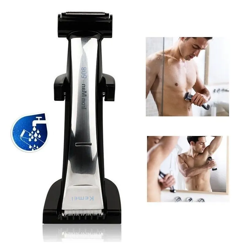 

wet&dry rechargeable body groomer kit hair trimmer electric body shaver trimmer for men remover hair removal back arm leg