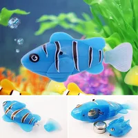 Free Shipping Robofish Activated Battery Powered Robo Fish Toy fish Robotic Pet Cat Favorite Fish Tank