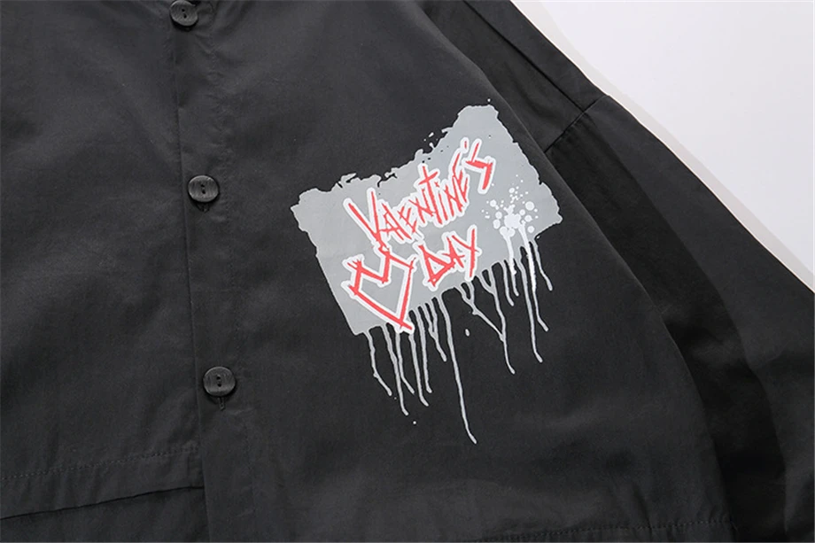Летняя мужская уличная куртка в стиле хип-хоп с буквенным принтом, тонкая куртка с коротким рукавом, модное длинное пальто с капюшоном для мужчин HN74