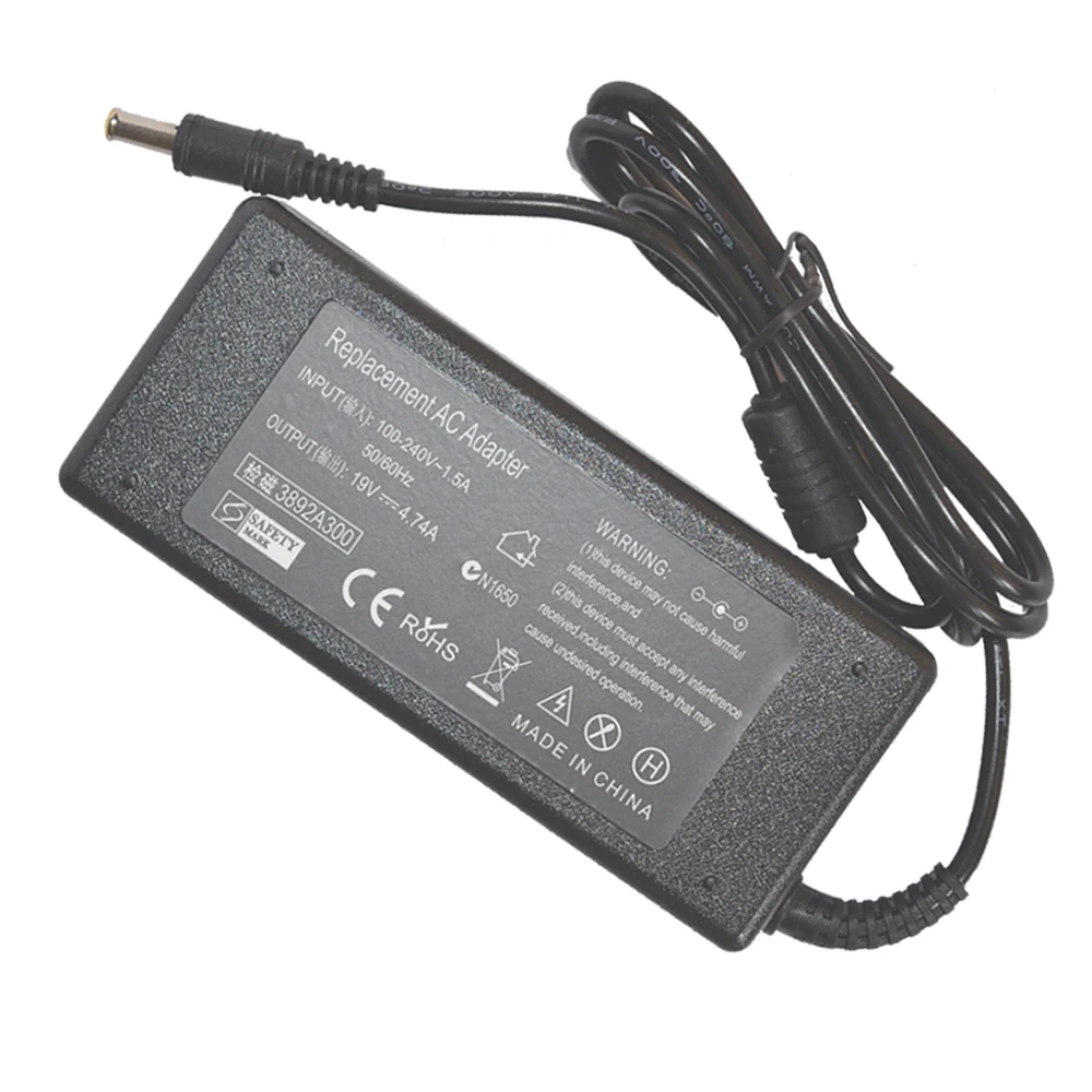 JIGU адаптер переменного тока Зарядное устройство Питание 19 V 4.74A 5,5*3,0 мм 90 Вт для samsung ноутбук R453 R518 R410 R429 R439