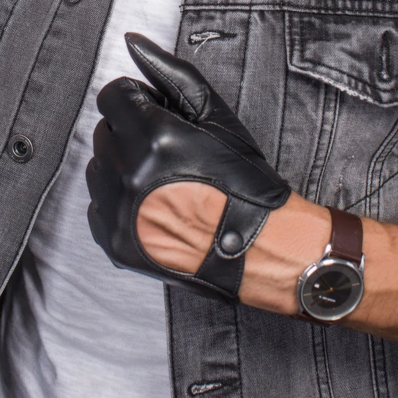 Купить Мужские перчатки из натуральной кожи, перчатки для вождения ...