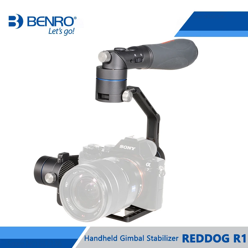 BENRO REDDOG R1 ручной карданный стабилизатор для беззеркальной камеры или видео алюминиевый стабилизатор Bluetooth управление