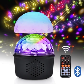 

9 Colors Led Party Lights Bluetooth Disco Ball Light Music Player Dj Stage Lights Projection Lamp Laser Dance Light &Control