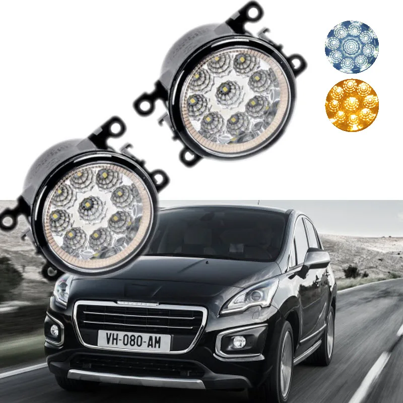 Car Styling For Peugeot 3008 2009 2015 9 Pieces Leds Chips LED Fog