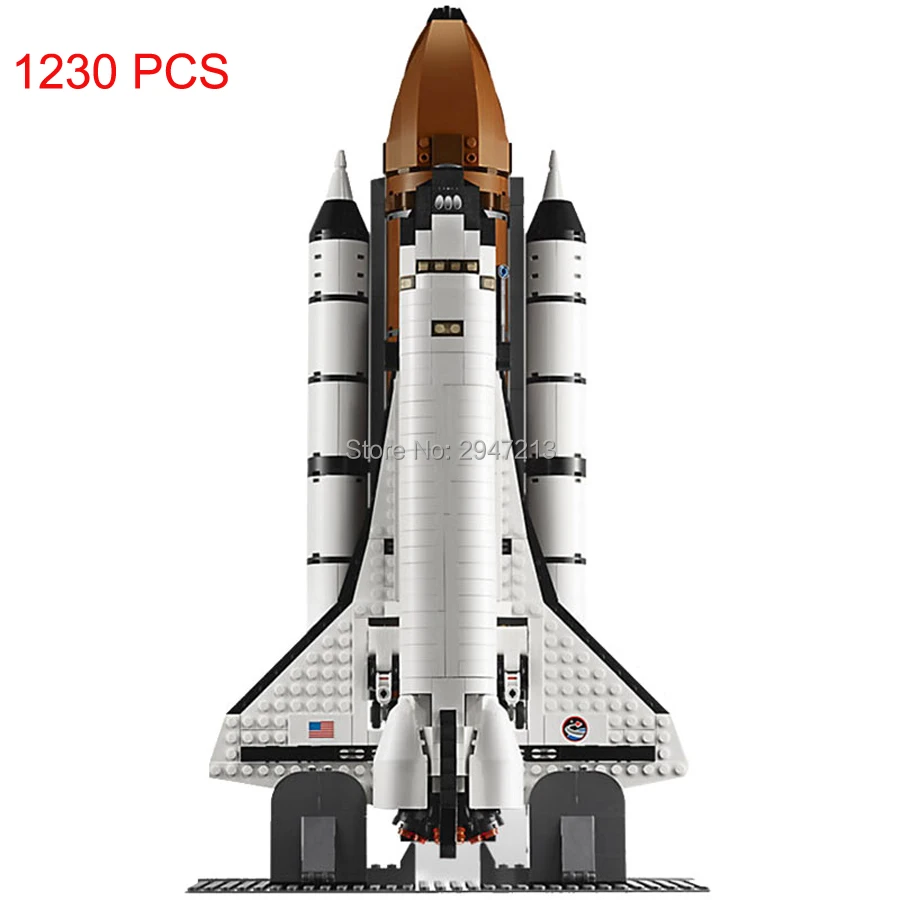 

compatible LegoINGlys Creative Technic Aviation rocket US Columbia Space Shuttle Building Blocks model brick figures toys gift