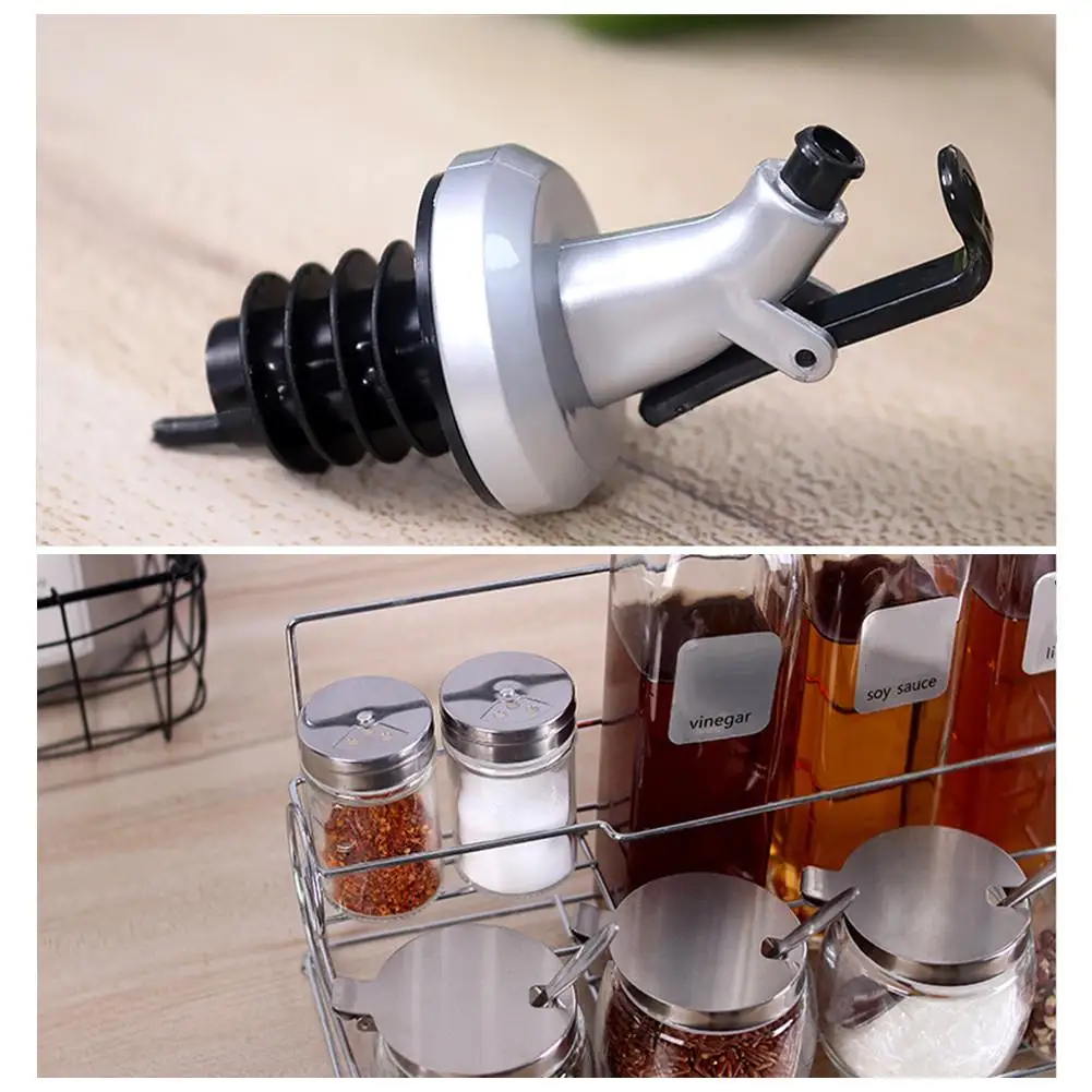 Oil bottle stopper vinegar bottles can ABS lock plug seal Leak-proof Food grade plastic Nozzle Sprayer Liquor Dispenser Wine