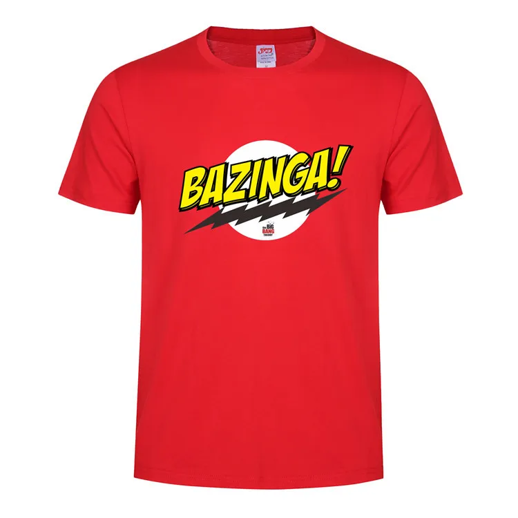 FUYBILL модная новая стильная мужская футболка Bazinga, летняя футболка с коротким рукавом с теорией большого взрыва, хлопковая футболка Шелдон, Мужская футболка, топы
