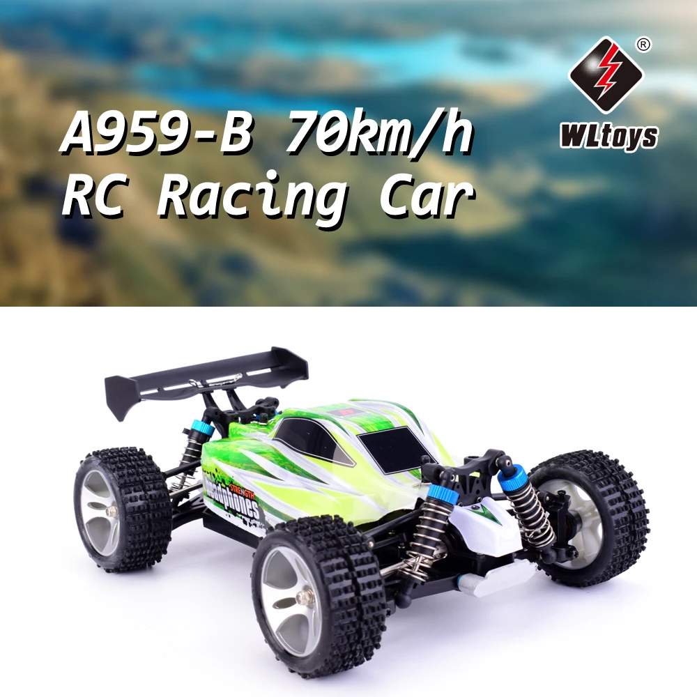 Модернизированный Wltoys A959 B 2 4G 1/18 масштаб 4WD RC скоростной автомобиль 70 км/ч