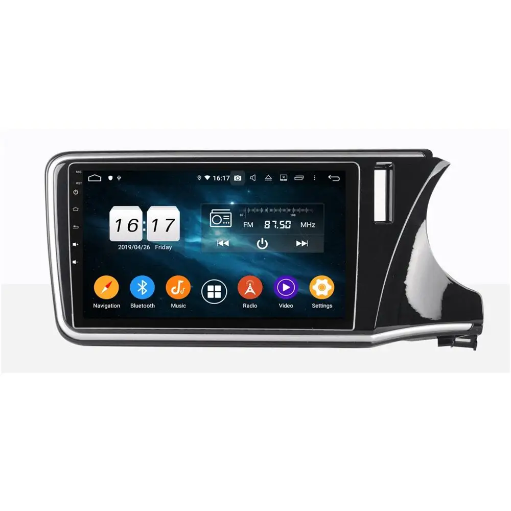 2 din 10.1" Android 9.0 Car DVD Player for Honda CITY 2015 2016 2017