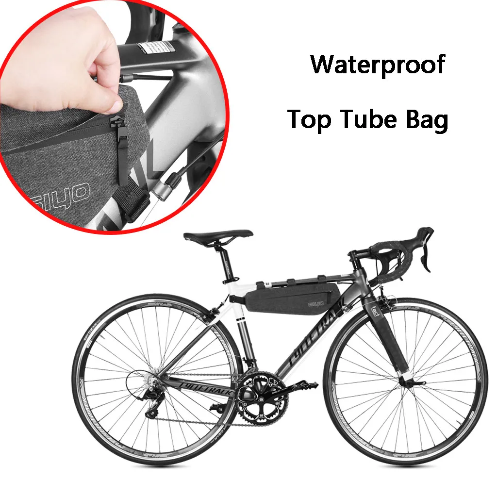 

ISHOWTIENDA Bicycle Triangle Bag Bike Frame Front Tube Bag Waterproof Cycling Bag Battery Pannier Packing Pouch Accessories #5