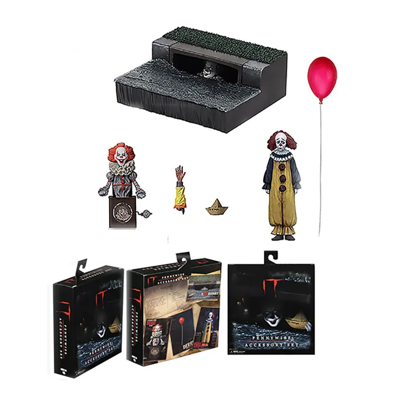 It 2017 Ultimate Pennywise набор аксессуаров NECA Stephen King фигурка Коллекционная для детей