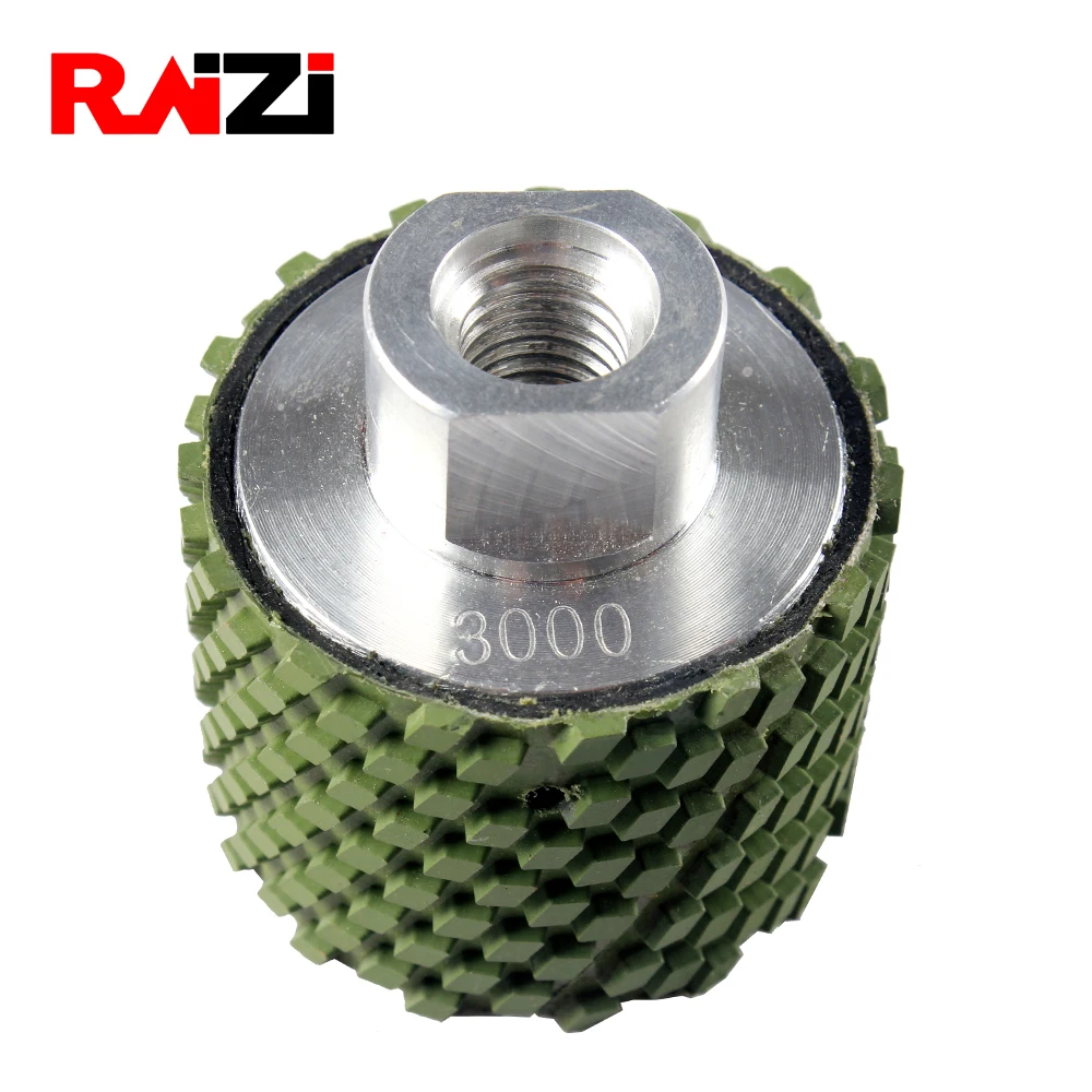 Raizi 2 Inch Resin Bond Wet Diamond Drum Grinding Wheels For Granite, Marble, Engineered Stone Grit 50-3000