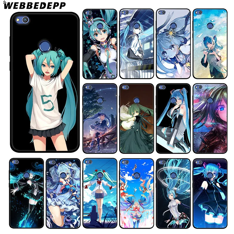 

WEBBEDEPP Hatsune Miku Cute Soft Silicone Case for Huawei Honor Mate 20 10 8X 8C 8 6A 7A 7X 7C Lite Pro TPU