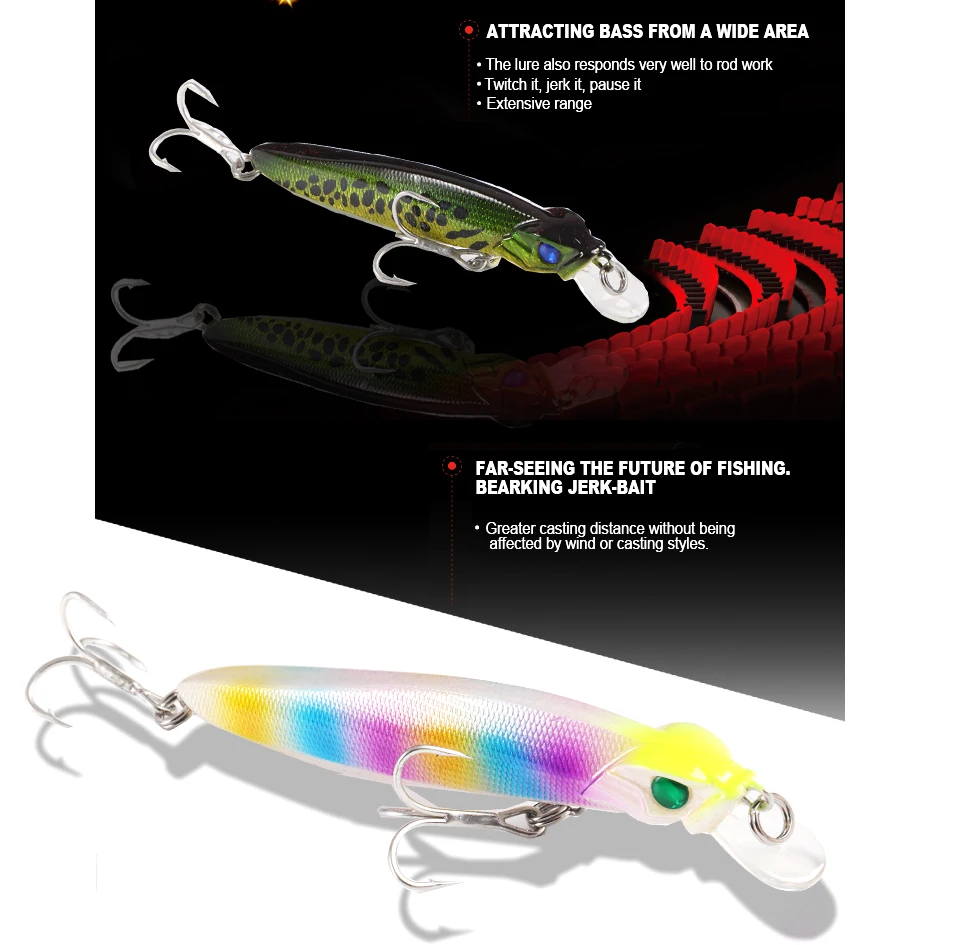 fishing minnow 100mm 10