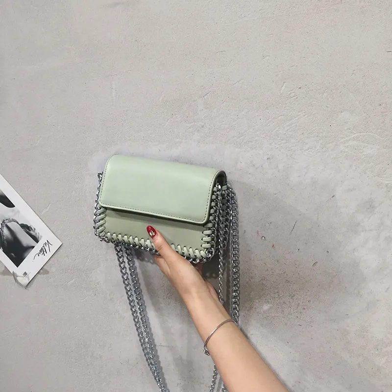 

Summer Baggage Girl 2019 New Simple Texture Small Square Baggage Korean Version Baitao Chain Single-room Slant Baggage