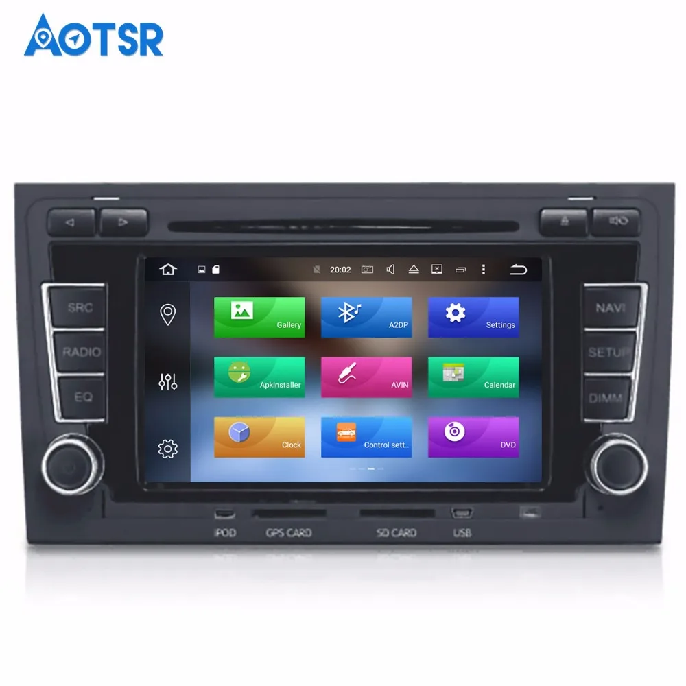 Best 2 DIN car DVD GPS For Audi A4 S4 RS4 2003-2012 with dvd player Radio navigation Audio multimedia capacitance touch screen stereo 2