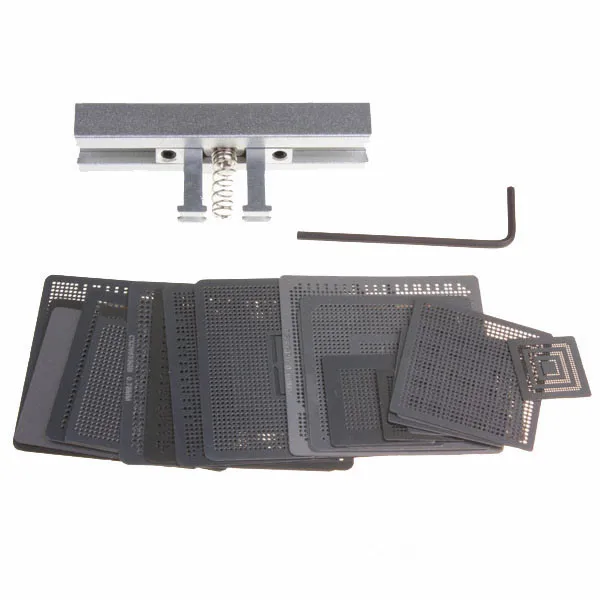 

37pcs Heat Directly Rework Reball Stencils Template + BGA Reballing Kit Station For XBOX360 PS3 Game Welding Repair Tools