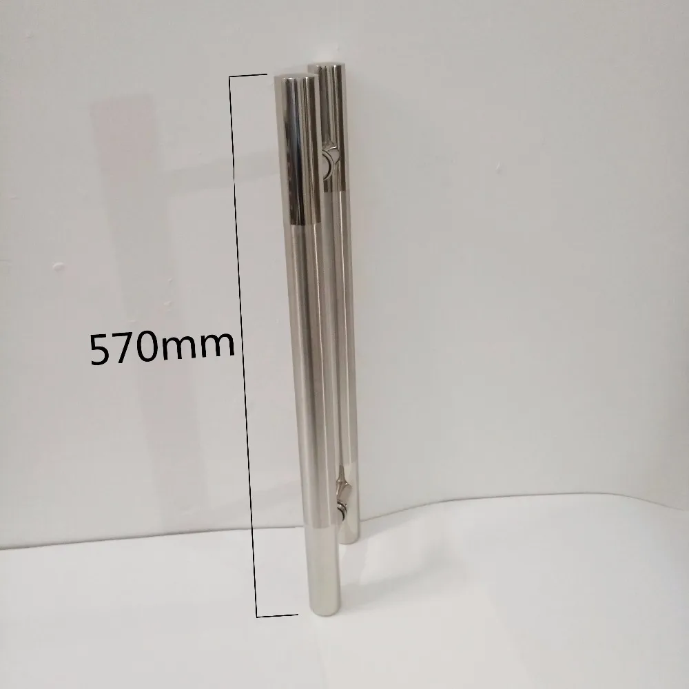 Wonzeal диаметр 37 мм длина 570 мм может зажимать 10 мм нержавеющая сталь стеклянная дверная ручка Н Форма Ванная комната душ/деревянная дверная ручка#1488