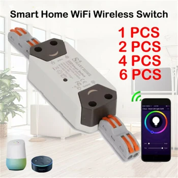

Convenient Smart Home WiFi Wireless Switch Module Timer Remote Control Phones APP Infinitely Far Control For IOS Android