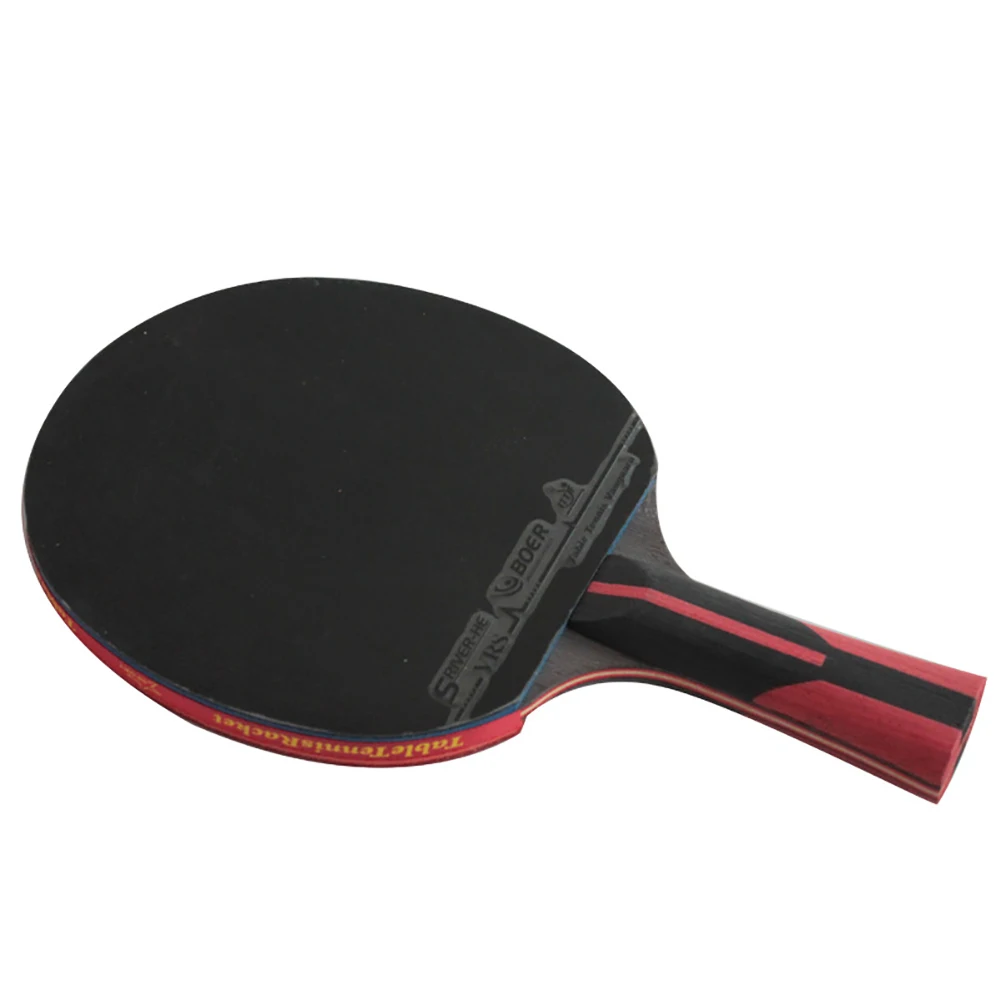 6 звезд настольный теннис ракетка Летучая мышь Professional углеродное волокно лезвие с резиновым ракетка для пинг-понга весло Настольный теннис