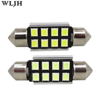 

WLJH 12x 36mm LED C5W 6418 Led Bulbs Auto Car Styling Interior Lamp Light LED for KIA Amanti Soul Optima Rio Rio5 Rondo Magentis