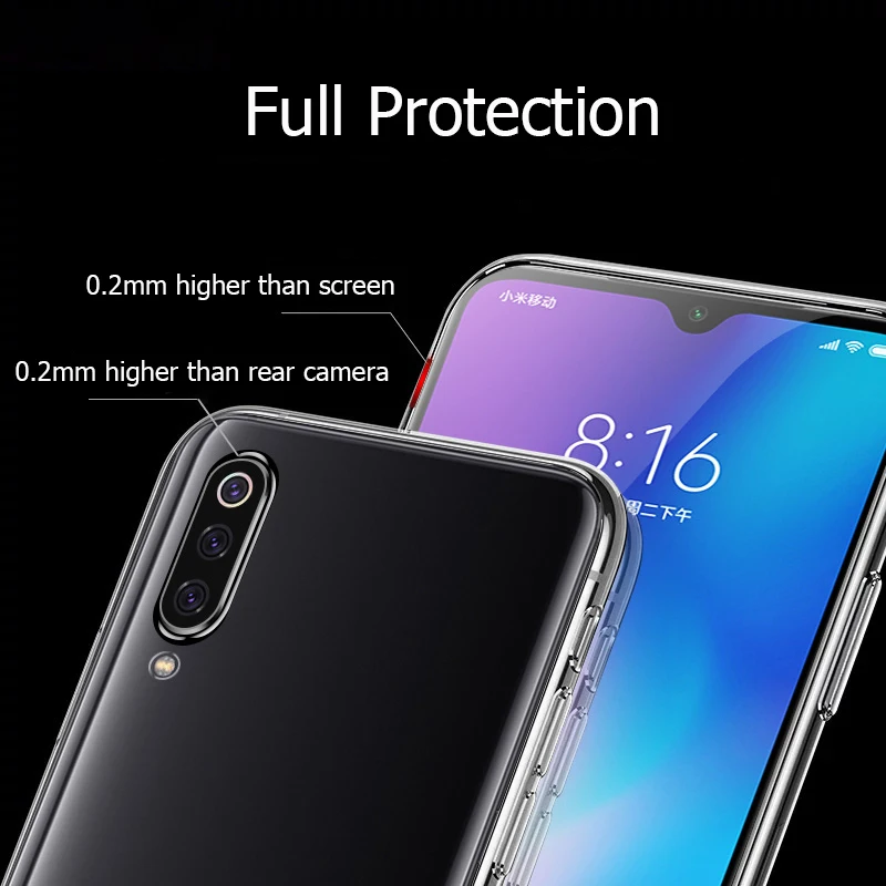 For Xiaomi Mi 9 Case Luxury Laser Plating TPU Cover Back For Xiaomi Mi9 Xiomi Mi 9 SE Soft Transparent Silicone Shockproof Coque