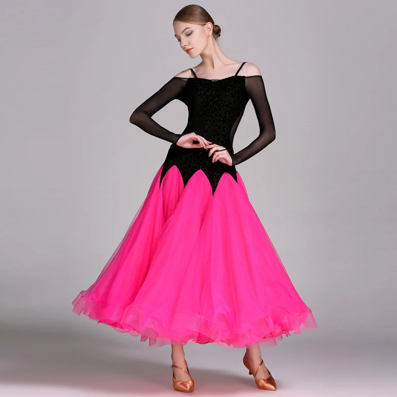 Новое Бальное танцевальное платье для соревнований платье для танцев бальное платье, для вальса платья стандартное танцевальное платье женское бальное платье YL300 - Цвет: see chart