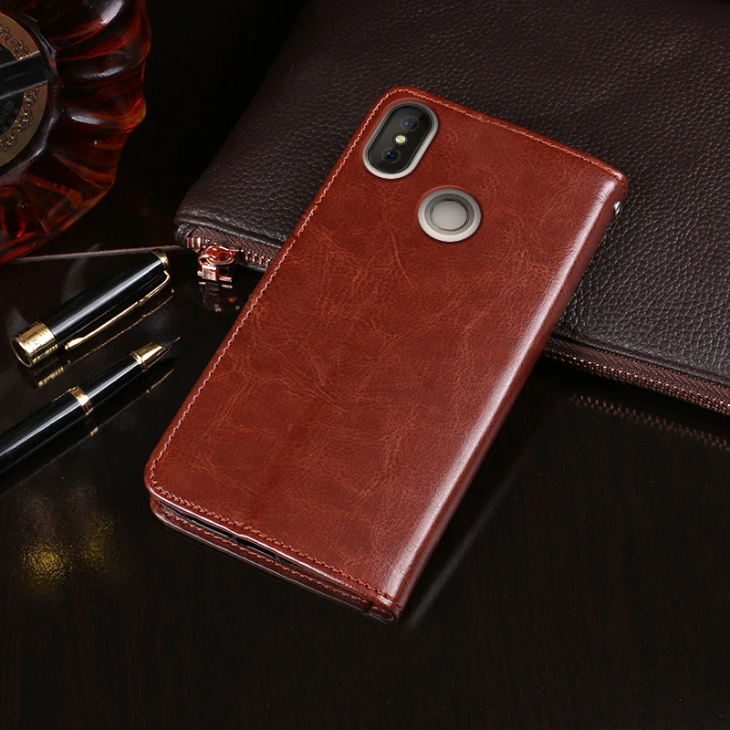 Роскошные Винтаж из искусственной кожи флип чехол Для Doogee X70 бумажник с
