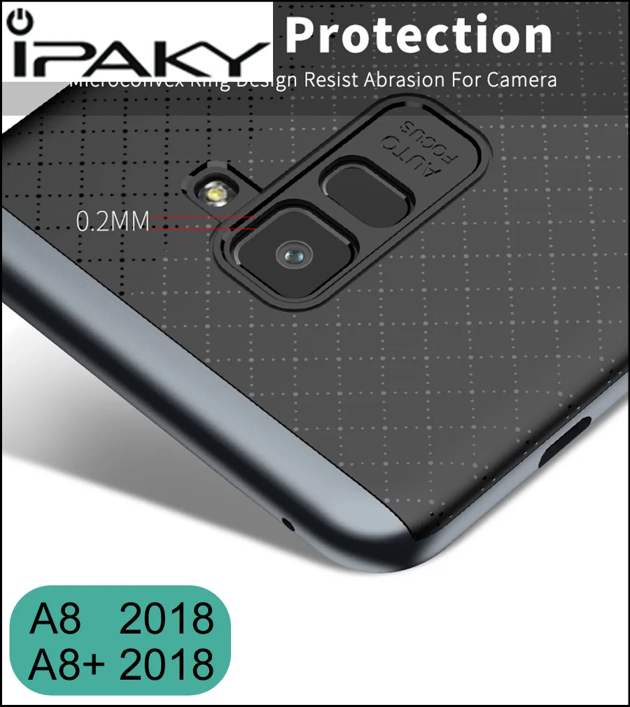 Оригинальный Чехол iPaky для Samsung Galaxy A8 Plus 2018 A530F A730F|Чехлы-накладки| |