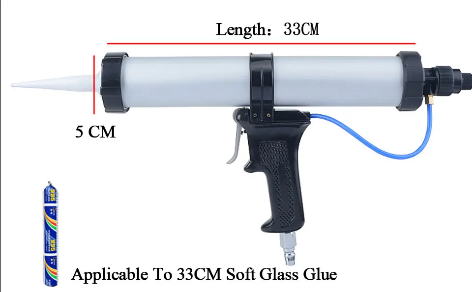 400 мл пневматический герметик клееевой пистолет с поршнями силиконовые силиконовый пистолет расчеканки воздуха инструмент для пистолет