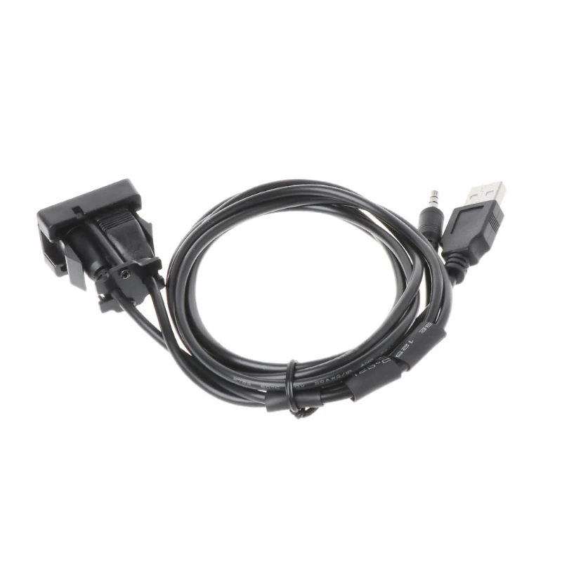 Автомобильный 3,5 мм AUX USB кабель-удлинитель панель для наушников штекер Адаптер для крепления