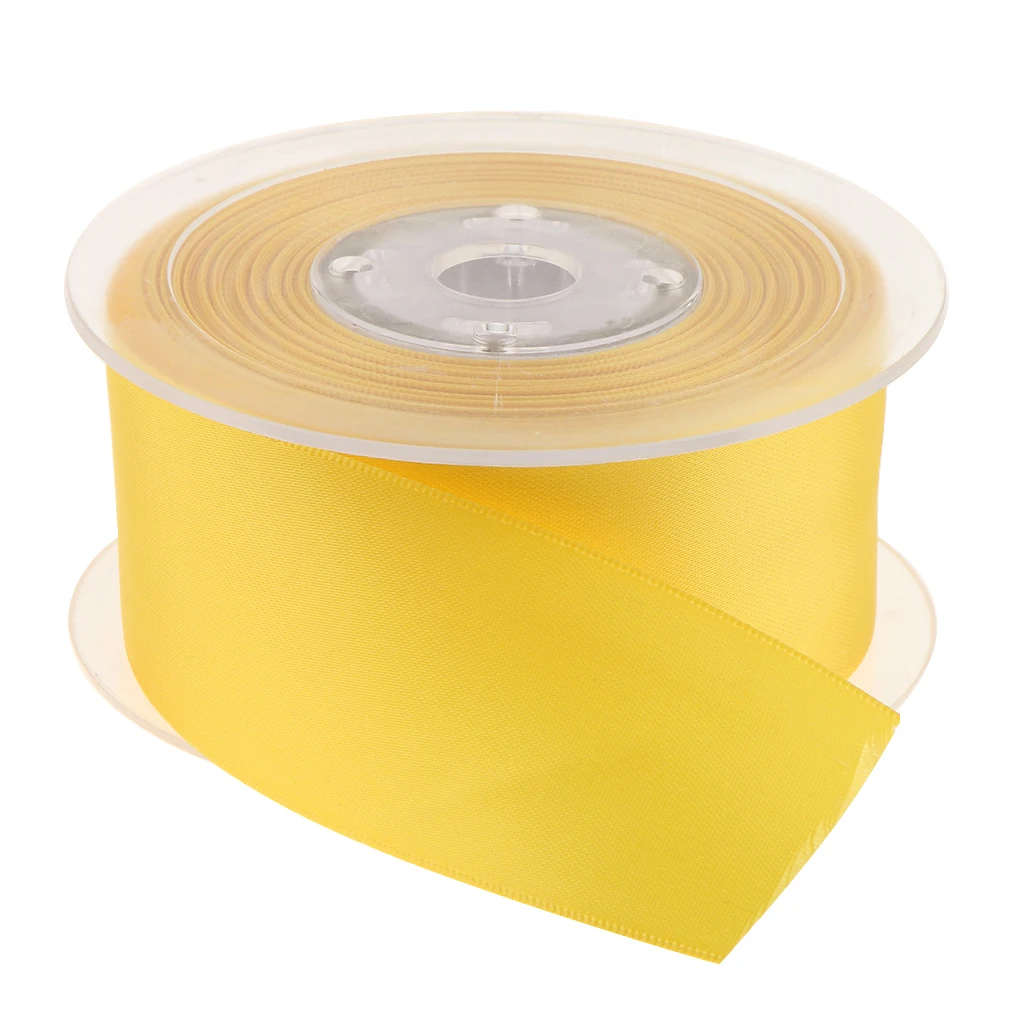 15 Meters Double Sided Polyester Satin Ribbon for Wedding Party Gift Wrapping Craft 38mm