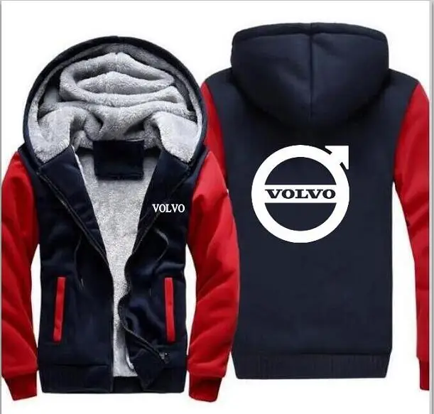 Модная толстовка унисекс с капюшоном для автомобиля volvo на молнии спортивная