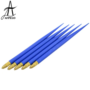 

Wholesale 10pcs Blue Brass Tip Ventilating Hook Needles Holder Cheap Wig Making Tools Toupee/Full/Front Lace Wig Weave Repair