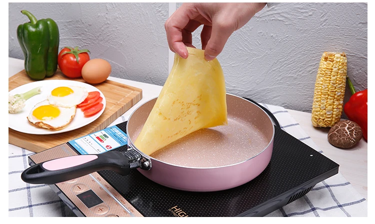 joie eggy Mini Fry Pan Stainless Steel Non-stick Frying Pan for Eggs and  Dumplings Oil Spout Spatula Cookware Pans Kitchen - AliExpress