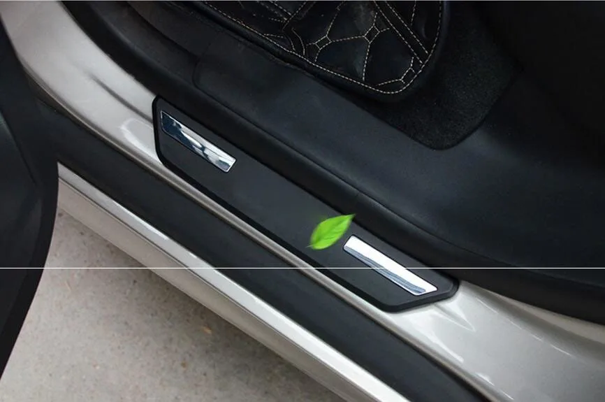 

For Volvo XC60 2009-2012 XC90 S60 V60 CC V40 CC ABS Chrome Scuff Rear Door Plate Door Sill Protective Cover