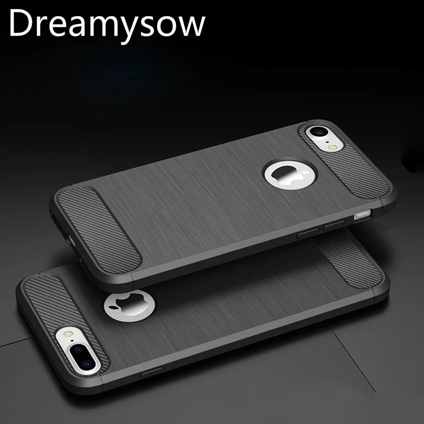 

New Soft TPU Carbon Fiber Phone Case For iPhone 11 Pro X XS XR 8 7 Plus 6 6s Plus 5 5s SE Luxury Case Armor Silicone Shockproof