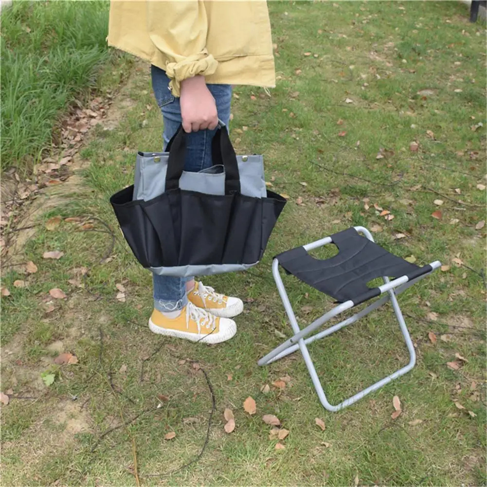 Folding Stool Multi-functional Portable Camping Folding Stool With Storage Bag Garden Tools Folding Chair Fishing Stool