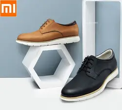 Xiaomi youpin DS легкий на каждый день; мужские туфли из натуральной кожи медленно ударопрочность из воловьей кожи, модные модельные туфли в