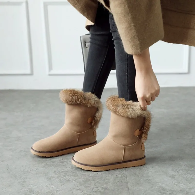 Женские зимние ботинки на натуральном кроличьем меху размеры 34 43|shoes fashion|shoes