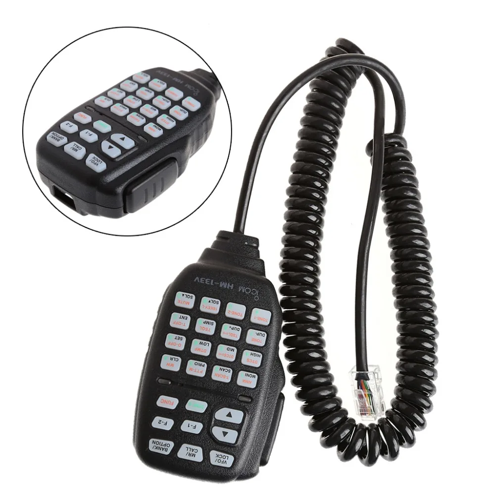 Portable DTMF Modular 8-Pin Remote Speaker Microphone Mic PTT HM-133V For ICOM
