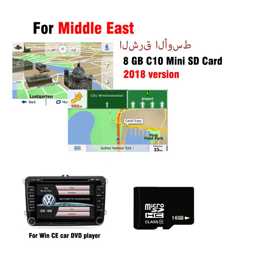 2018 GPS Map card for WinCE car dvd navigation car radio